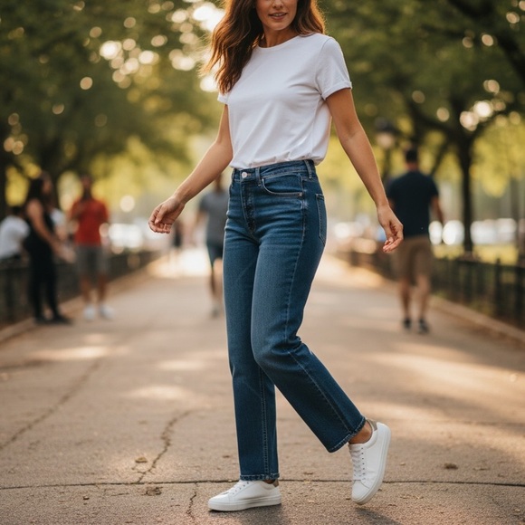 Scotch & Soda High Rise Indigo Jeans - Picture 3 of 15